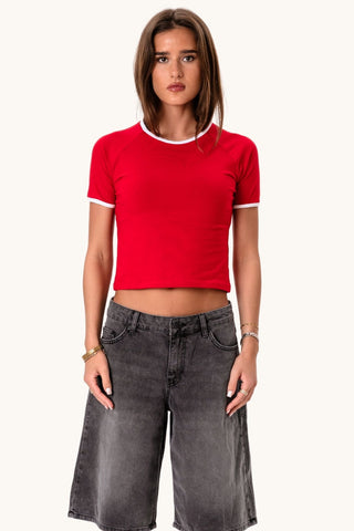 Rosa T-shirt - Red