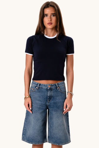 Rosa T-shirt - Navy