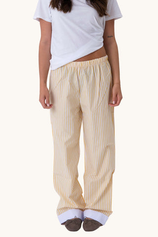 Celeste Striped Pants - Yellow