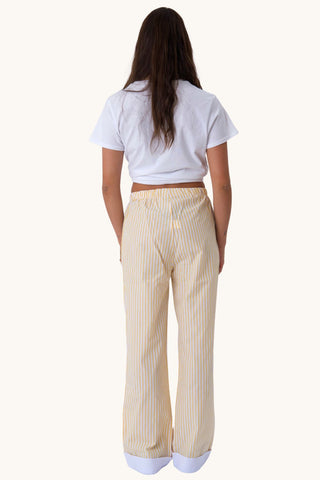 Celeste Striped Pants - Yellow