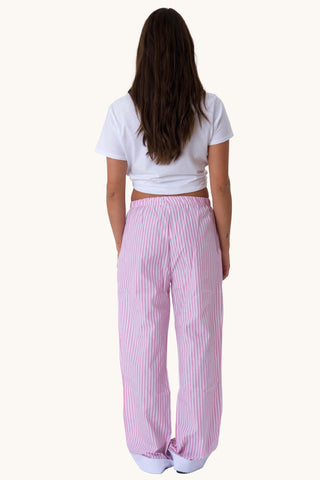Celeste Striped Pants - Rose