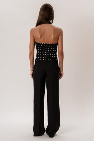Lorenza Top in Black · effortless scandi formal shirts & blouses for women from ITS MAY