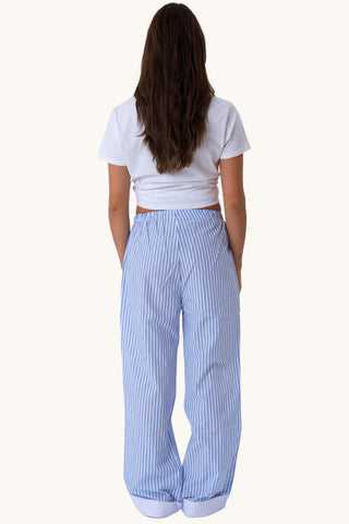 Celeste Striped Pants - Light Blue