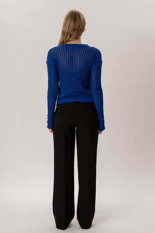 Anastasia Blouse in Blue · effortless scandi formal shirts & blouses for women from ITS MAY