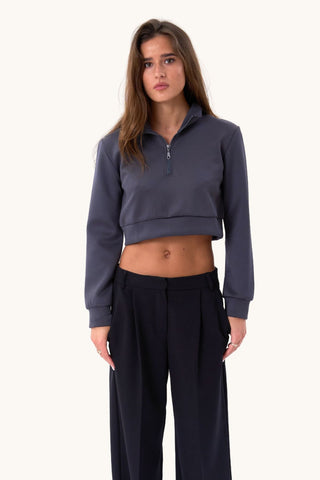 Zenia Half Zip - Anthracite