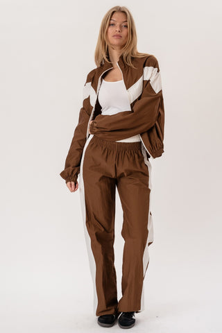 Paola Track Jacket in Brown · effortless scandi jacket for women from ITS MAY