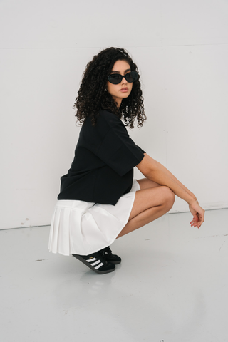 Lucca Skirt in White · effortless scandi skirt for women from ITS MAY