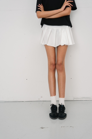 Lucca Skirt in White · effortless scandi skirt for women from ITS MAY