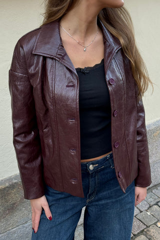 Billie Jacket in Bordeaux · effortless scandi jacket for women from ITS MAY