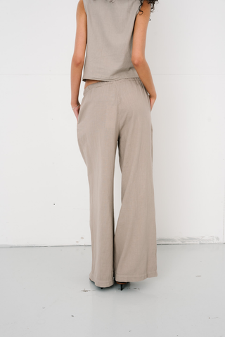 Luna Pants in Taupe · effortless scandi pants for women from ITS MAY