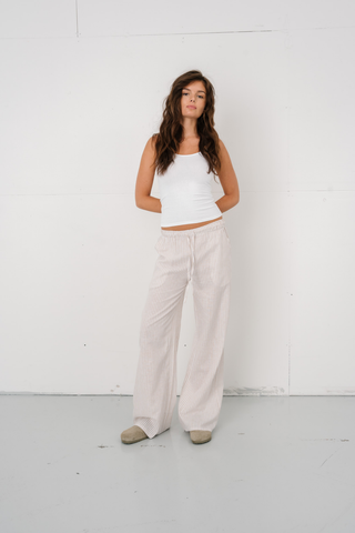 Cara Pants in Sand · effortless scandi pants for women from ITS MAY