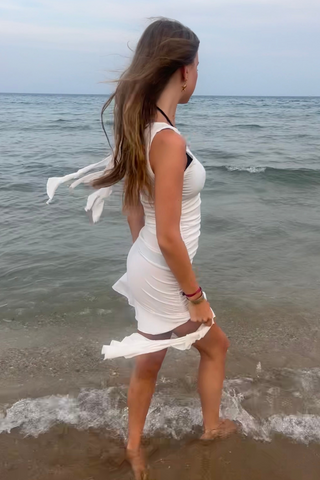 Valentina Dress in White · effortless scandi dress for women from ITS MAY