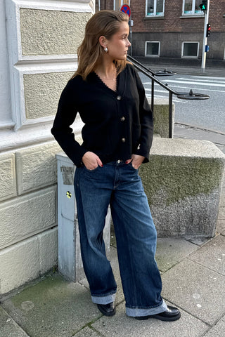 Molly Cardigan in Black · effortless scandi knit for women from ITS MAY