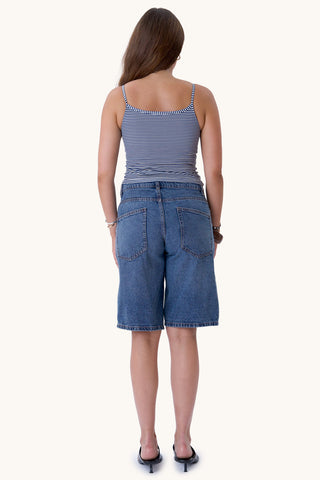 Evelina Top - Blue/White
