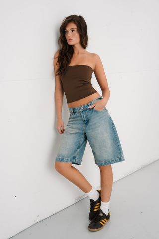 Emily Top in Chocolate Brown · effortless scandi top for women from ITS MAY