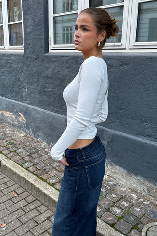 Lace top in White · effortless scandi top for women from ITS MAY