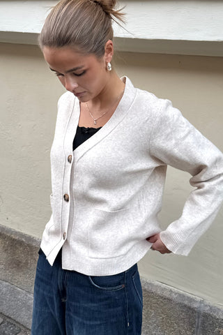 Molly Cardigan in Beige · effortless scandi knit for women from ITS MAY