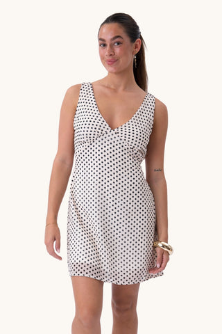 Chiara Dress - Vanilla/Black