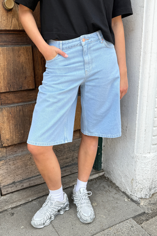 Esme Denim Jorts in Light Blue Denim · effortless scandi shorts for women from ITS MAY