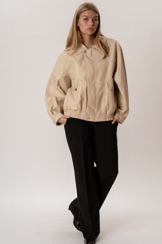 Elena Oversized Jacket in Stone · effortless scandi jacket for women from ITS MAY