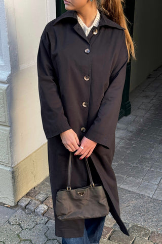 Harper Trench Coat in Black · effortless scandi jacket for women from ITS MAY