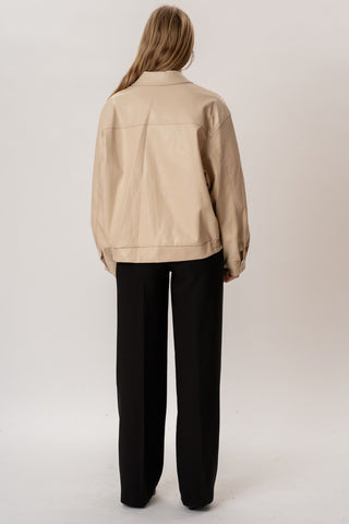 Elena Oversized Jacket in Stone · effortless scandi jacket for women from ITS MAY