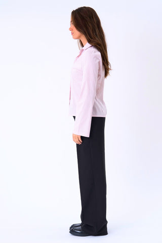 Andrea Shirt in Pink Striped · effortless scandi formal shirts & blouses for women from ITS MAY