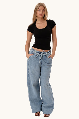 Alessia Baggy Jeans - Blue