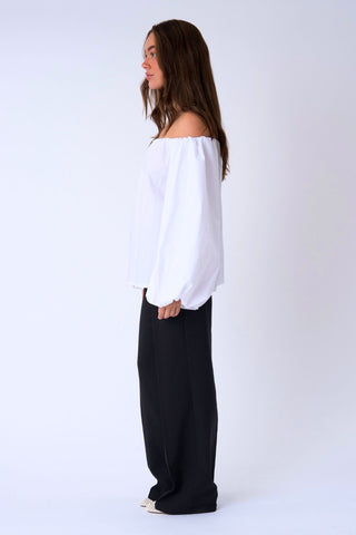 Lia Top in White · effortless scandi formal shirts & blouses for women from ITS MAY