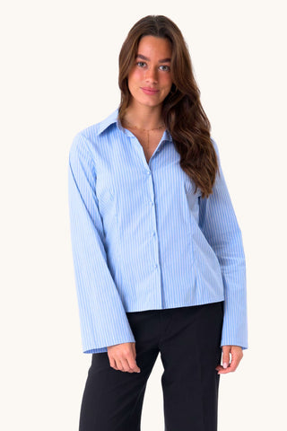 Andrea Shirt - Blue Striped