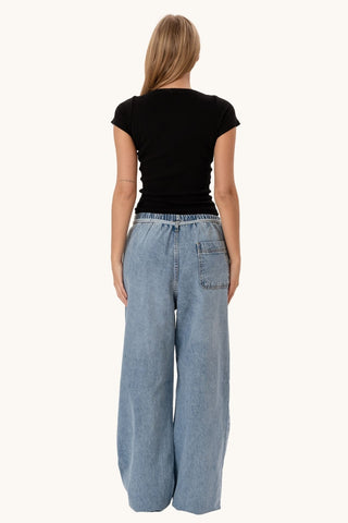 Alessia Baggy Jeans - Blue