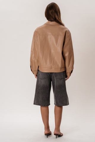 Elena Oversized Jacket in Camel · effortless scandi jacket for women from ITS MAY