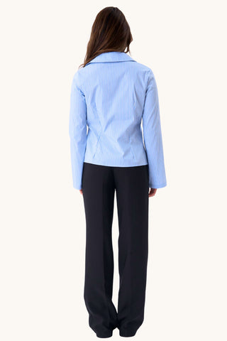 Andrea Shirt - Blue Striped