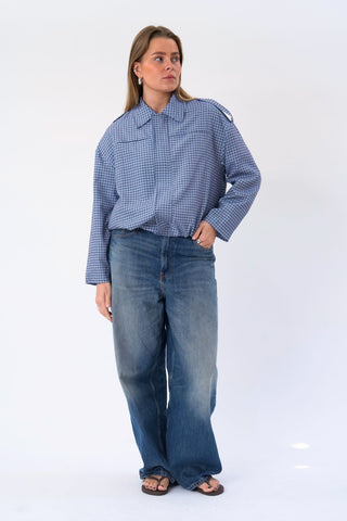 Livia Jacket in Blue · effortless scandi jacket for women from ITS MAY