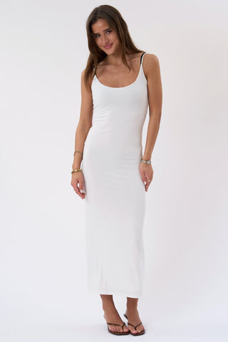 Beatrice Dress in White · effortless scandi dress for women from ITS MAY