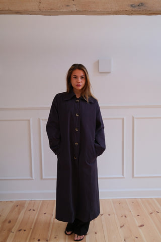 Harper Trench Coat in Navy · effortless scandi jacket for women from ITS MAY