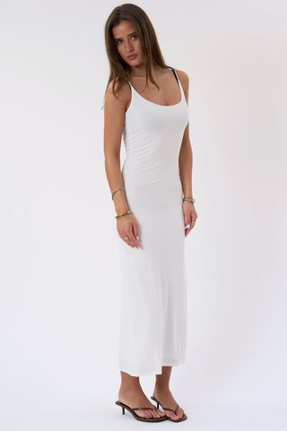 Beatrice Dress in White · effortless scandi dress for women from ITS MAY