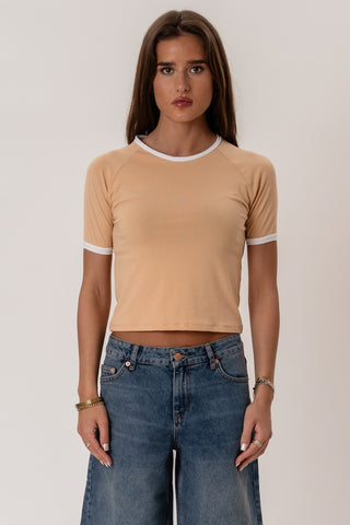 Rosa T-shirt in Khaki · effortless scandi t-shirt for women from ITS MAY
