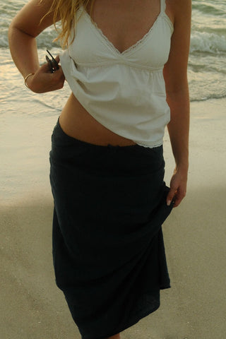 Capri Skirt in Navy · effortless scandi skirt for women from ITS MAY