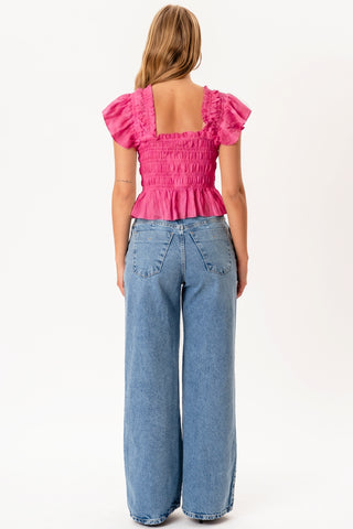 Honey Ruffle Top in Light Pink · effortless scandi formal shirts & blouses for women from ITS MAY