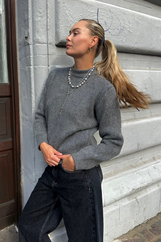 Azzurra Knit in Grey · effortless scandi knitwear for women from ITS MAY