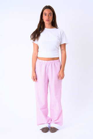 Celeste Striped Pants in Rose · effortless scandi pants for women from ITS MAY