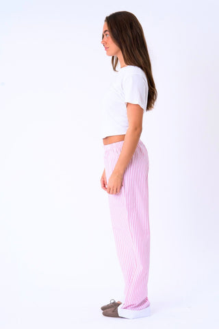 Celeste Striped Pants in Rose · effortless scandi pants for women from ITS MAY