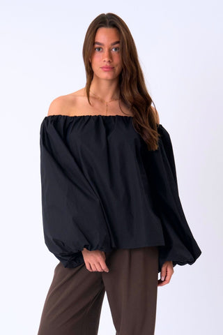 Lia Top in Black · effortless scandi formal shirts & blouses for women from ITS MAY
