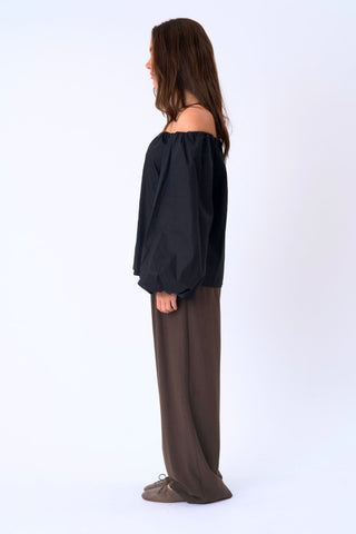 Lia Top in Black · effortless scandi formal shirts & blouses for women from ITS MAY