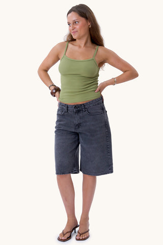 Alba Tank Top - Khaki Green