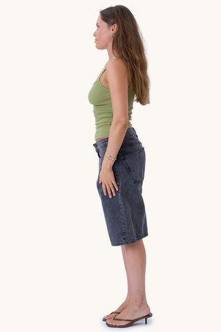 Alba Tank Top - Khaki Green