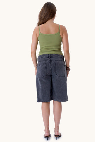 Alba Tank Top - Khaki Green