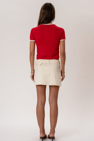 Rosa T-shirt in Red · effortless scandi t-shirt for women from ITS MAY