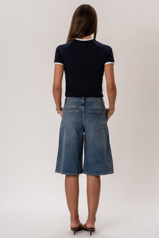 Rosa T-shirt in Navy · effortless scandi t-shirt for women from ITS MAY